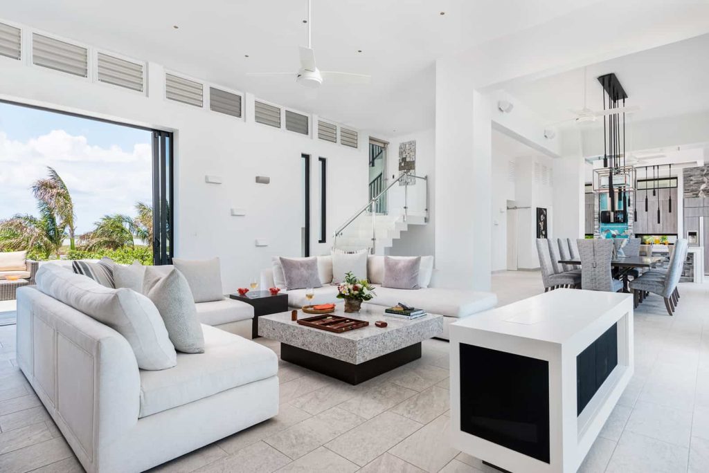 Private beachfront villa